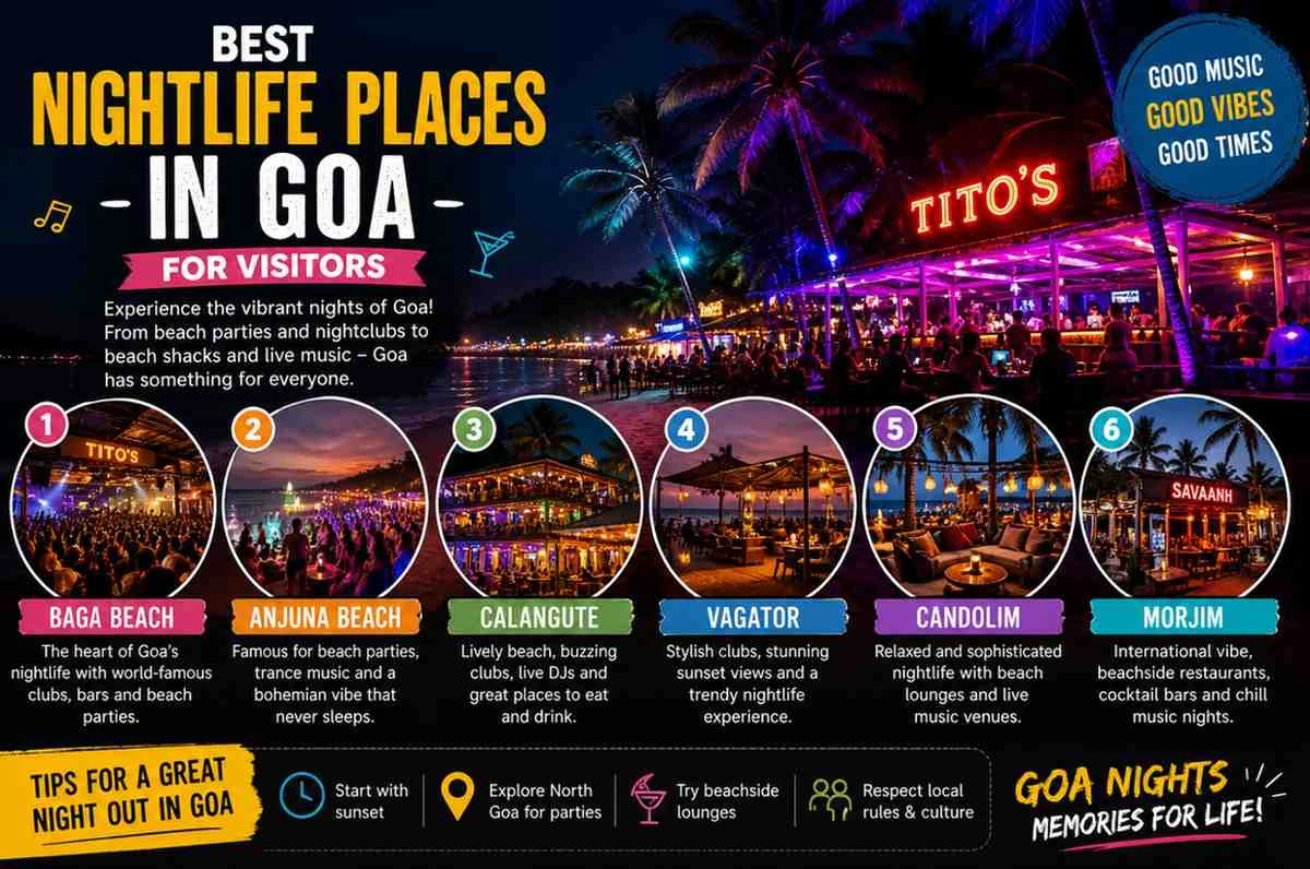 Best Nightlife Places in Goa for Visitors